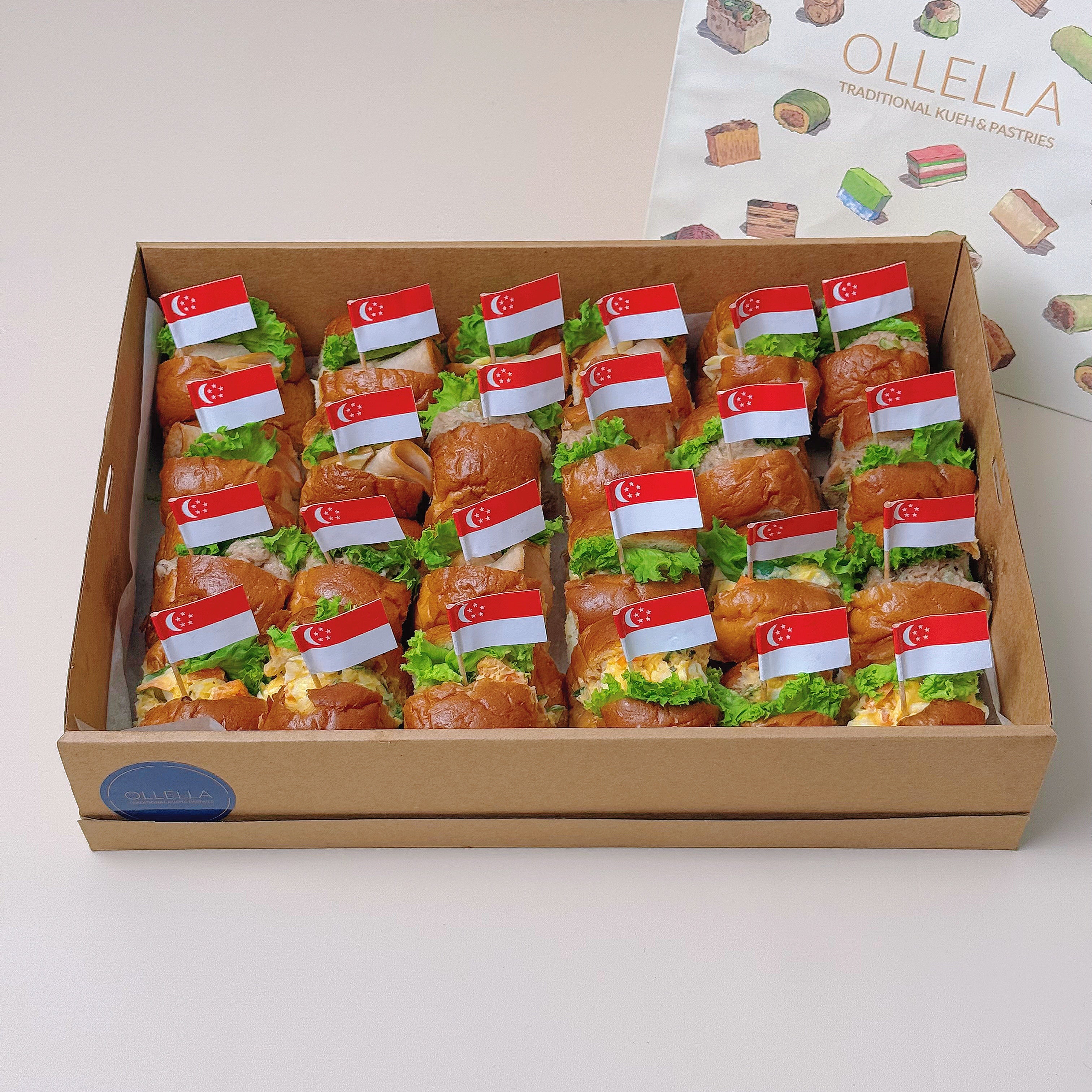 24 pcs Mini Brioche Sandwiches (National Day Edition)